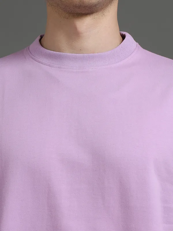 Lavender_Cotton_Regular_Oversized_T-Shirt_For_Men
