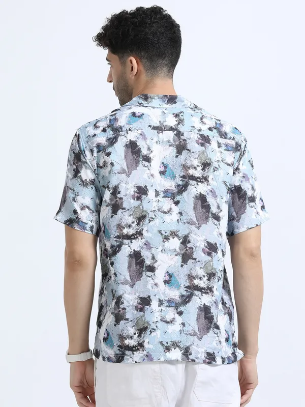 Blue_Cotton_Regular_Oversized_Shirt_For_Men