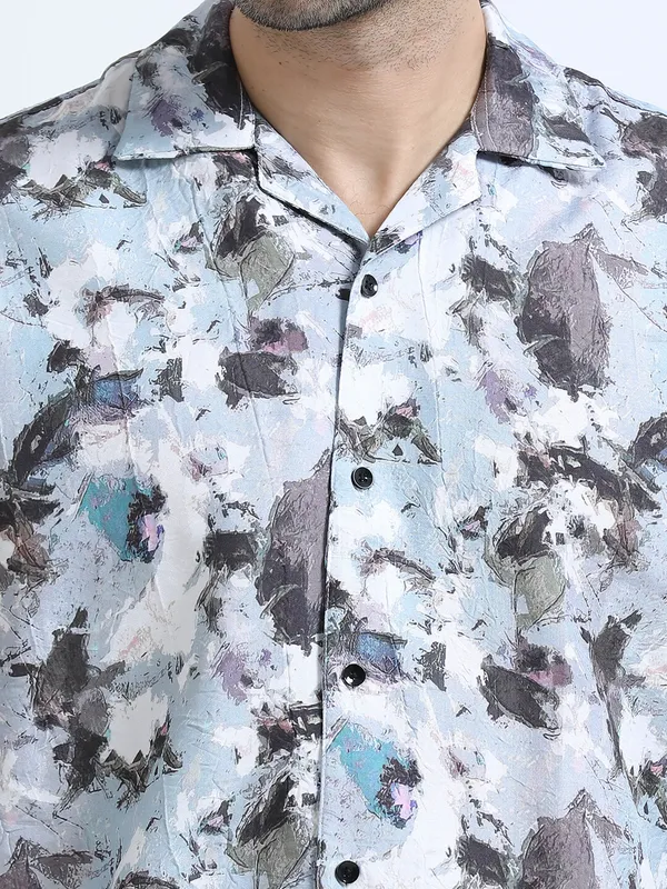 Blue_Cotton_Regular_Oversized_Shirt_For_Men