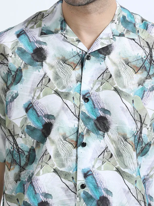 Blue_Cotton_Regular_Oversized_Shirt_For_Men