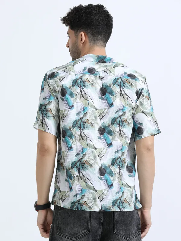Blue_Cotton_Regular_Oversized_Shirt_For_Men