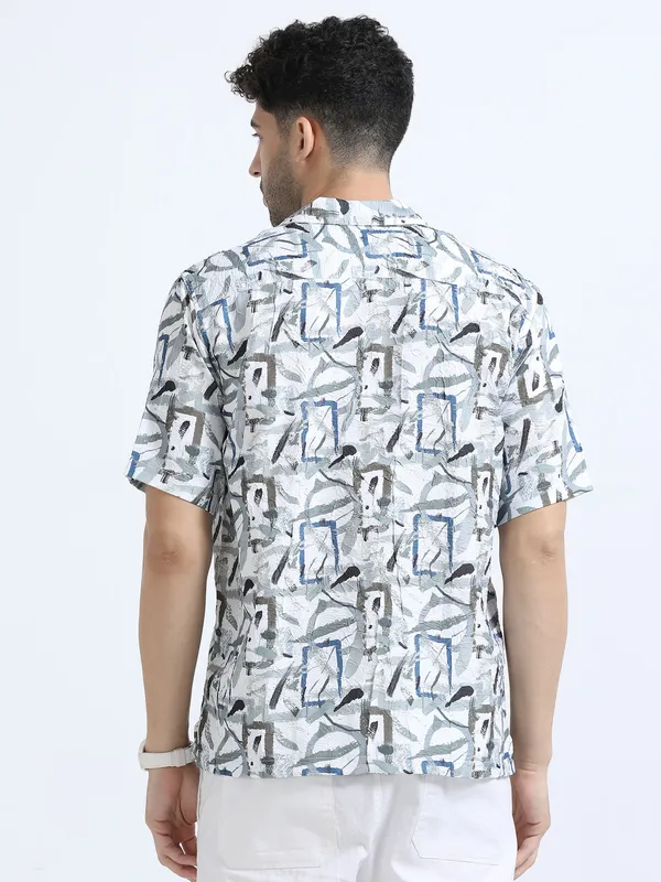 Blue_Cotton_Regular_Oversized_Shirt_For_Men