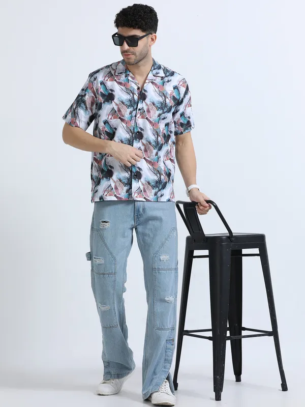 Brown_Cotton_Regular_Oversized_Shirt_For_Men