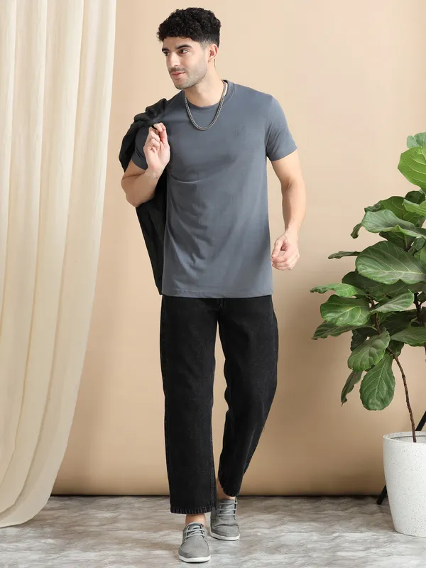 Grey_Cotton_Regular_T-Shirt_For_Men
