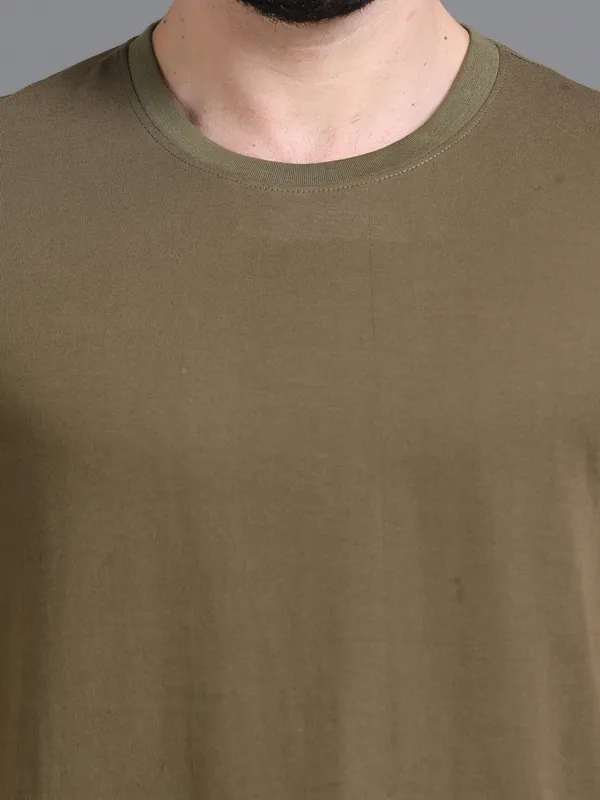 Brown_Cotton_Regular_T-Shirt_For_Men