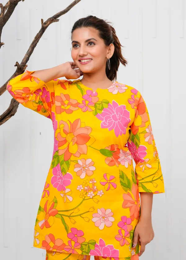 Mustard_Printed_Cotton_Co-Ord_Set_|_For_Women