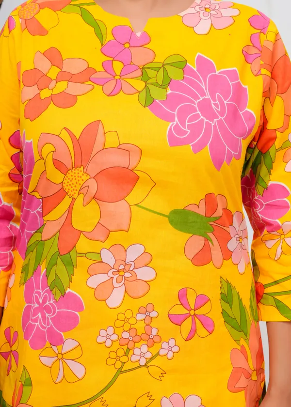 Mustard_Printed_Cotton_Co-Ord_Set_|_For_Women