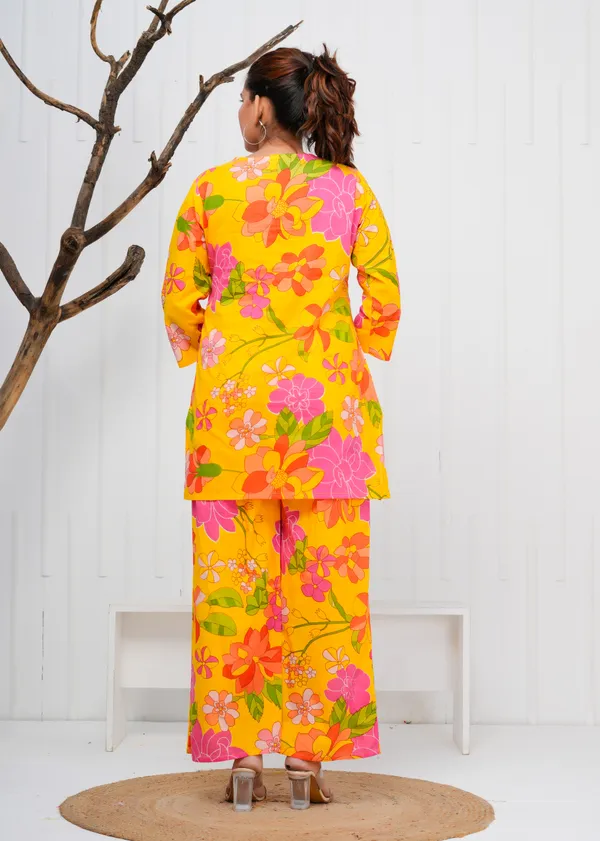 Mustard_Printed_Cotton_Co-Ord_Set_|_For_Women