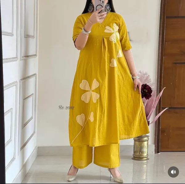Mustard_Patch_Work_Cotton_Co-ord_Set_|_For_Women