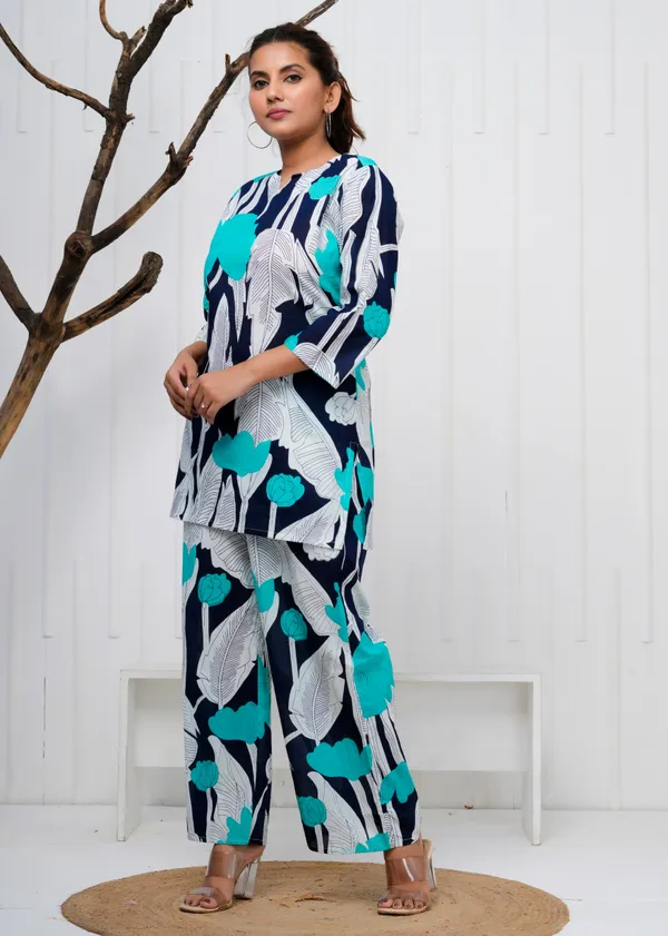 Blue_Printed_Cotton_Co-Ord_Set_|_For_Women