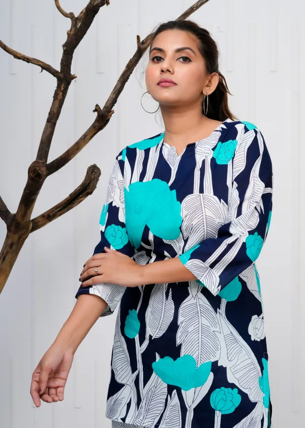 Blue_Printed_Cotton_Co-Ord_Set_|_For_Women