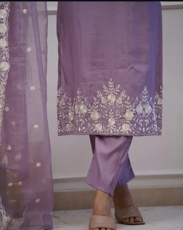 Purple_Cotton_Embroidered_Kurta_With_Pant_And_Dupatta_Set_|_For_Women