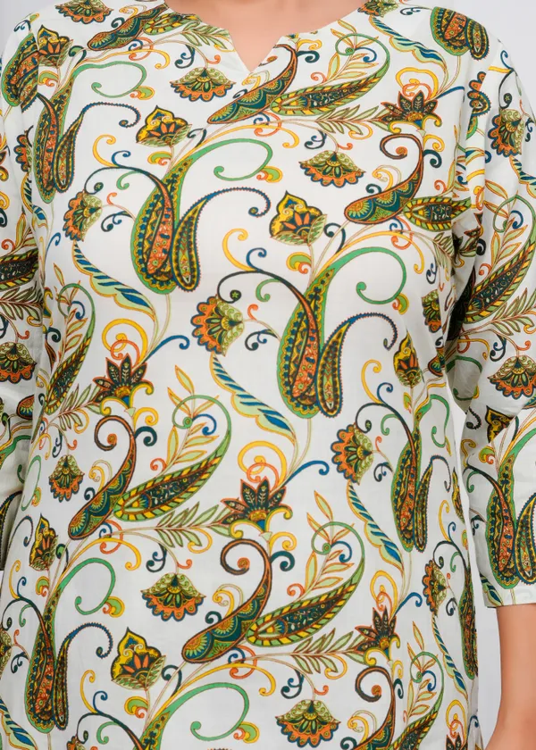 Beige_Printed_Cotton_Co-Ord_Set_|_For_Women