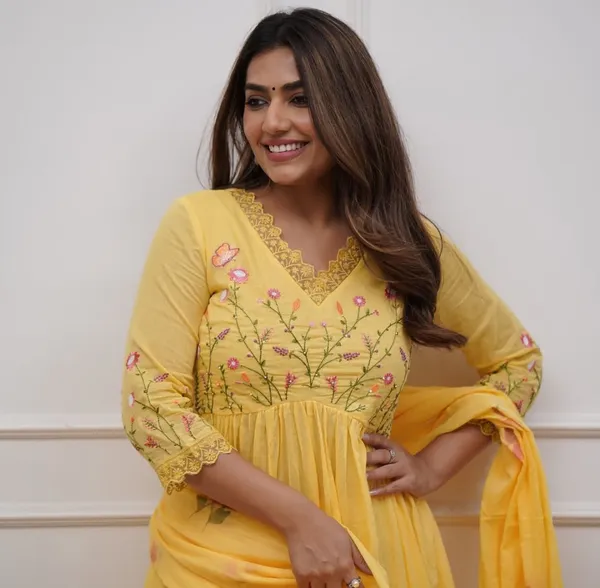 Yellow_Cotton_Embroidered_Kurta_With_Pant_And_Dupatta_Set_|_For_Women