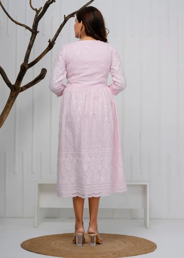 Lavender_Embroidered_Cotton_Dress_|_For_Women
