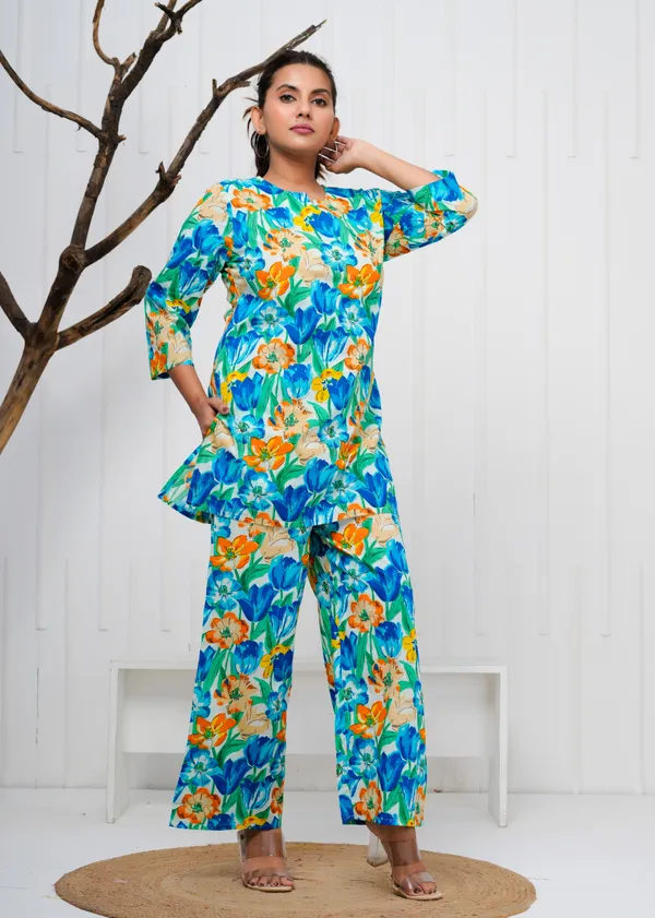 Blue_Printed_Cotton_Co-Ord_Set_|_For_Women
