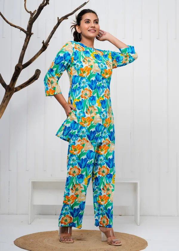 Blue_Printed_Cotton_Co-Ord_Set_|_For_Women