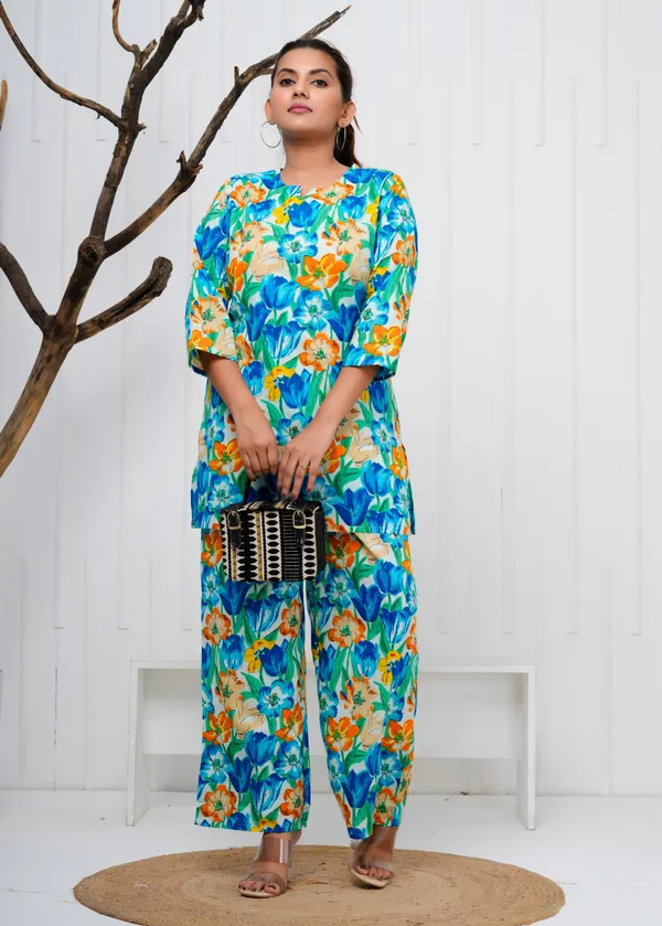 Blue_Printed_Cotton_Co-Ord_Set_|_For_Women