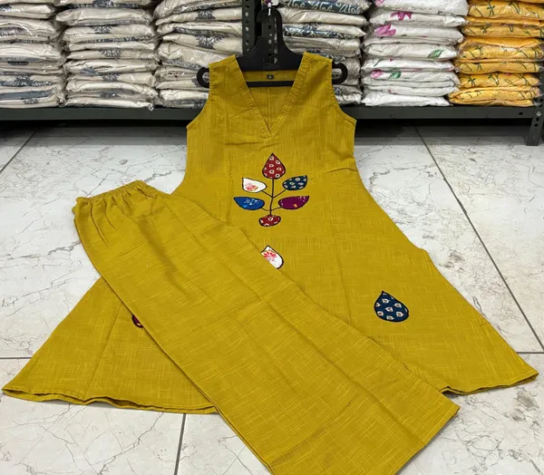 Mustard_Patch_Work_Cotton_Co-ord_Set_|_For_Women