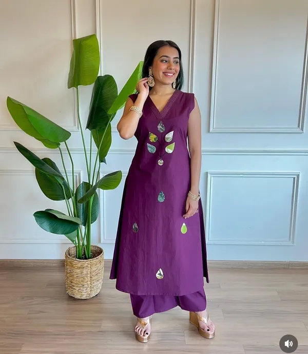 Purple_Patch_Work_Cotton_Co-ord_Set_|_For_Women