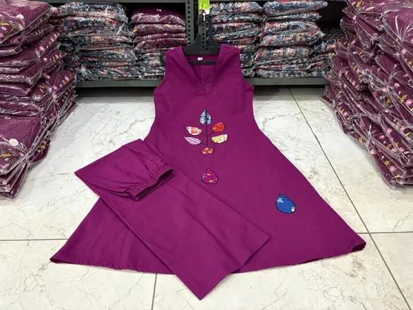 Purple_Patch_Work_Cotton_Co-ord_Set_|_For_Women