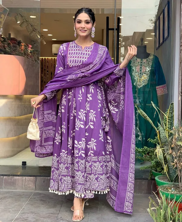 Purple_Printed_Kurta_With_Pant_And_Dupatta_Set_|_For_Women