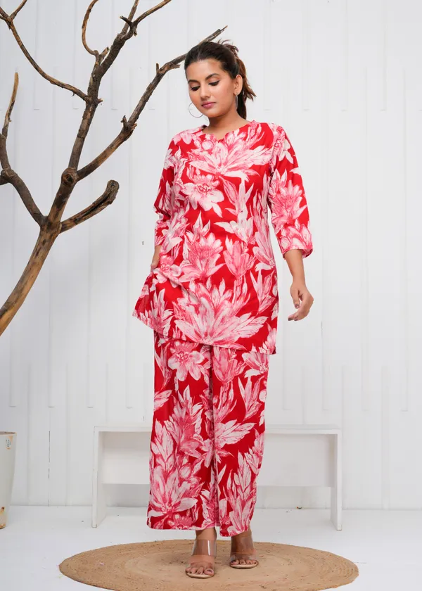 Red_Printed_Cotton_Co-Ord_Set_|_For_Women