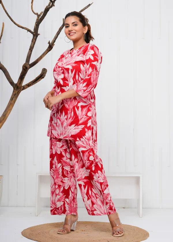 Red_Printed_Cotton_Co-Ord_Set_|_For_Women