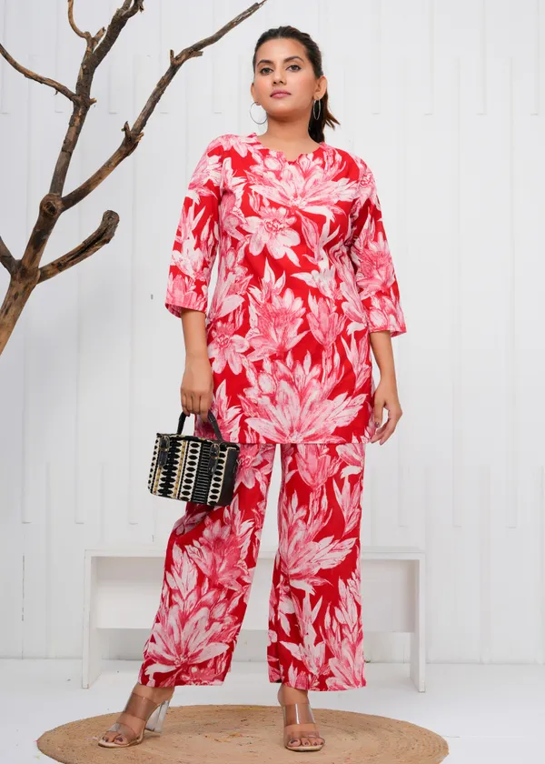 Red_Printed_Cotton_Co-Ord_Set_|_For_Women