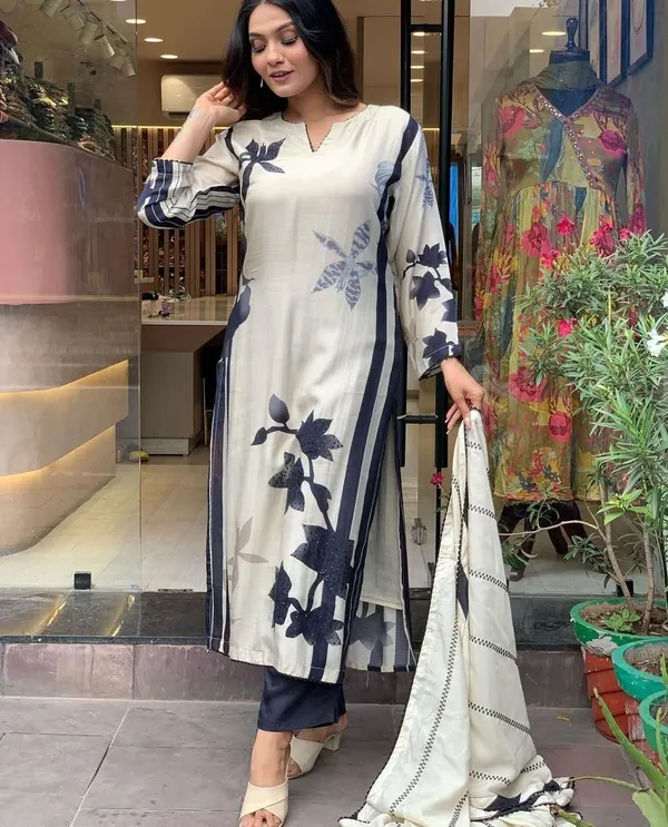 Ivory_Printed_Kurta_With_Pant_And_Dupatta_Set_|_For_Women