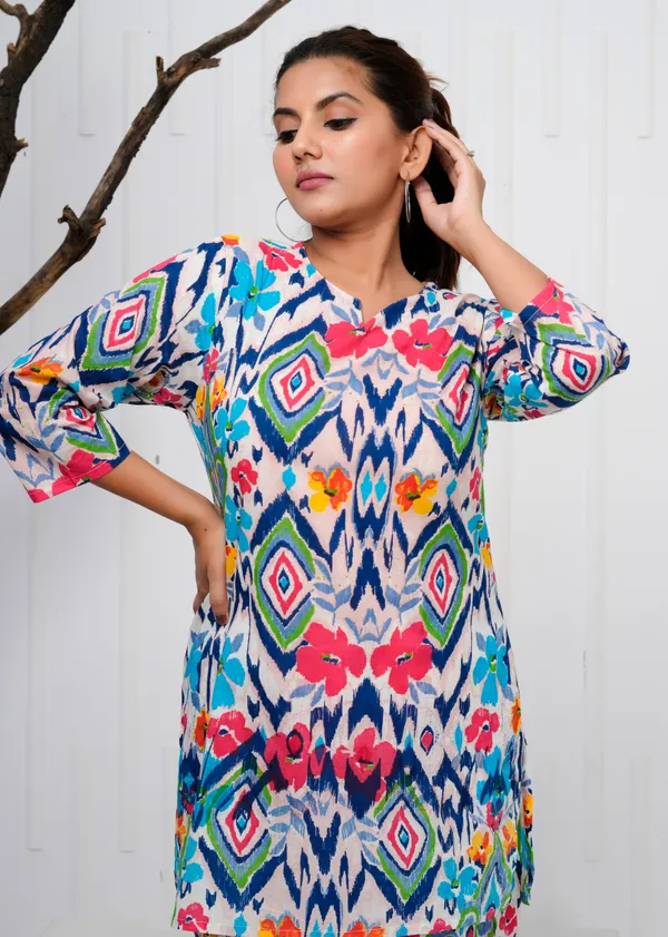 Multicolour_Printed_Cotton_Co-Ord_Set_|_For_Women