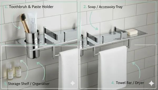 Stainless_Steel_Chrome_Polish_4_In_1_Shelf