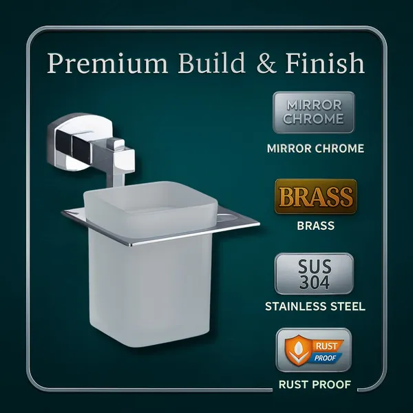 Brass_Chrome_Polish_Toothbrush_Holder
With_Glass