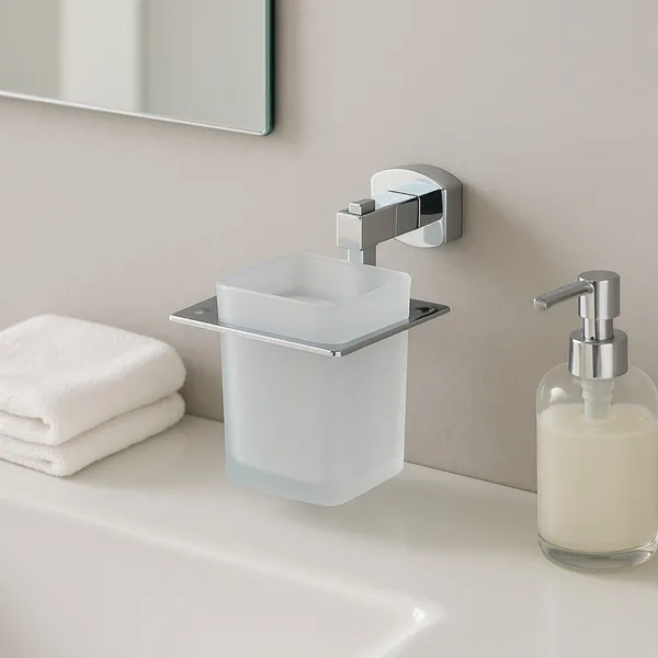 Brass_Chrome_Polish_Toothbrush_Holder
With_Glass