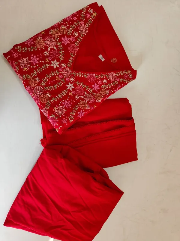 Ghi_Red_Cotton_Premium_Kurta_Set_For_Women