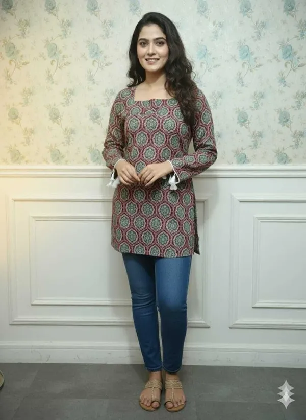Multicolour_Pure_Cotton_Premium_And_Elegant_Kurta_For_Women