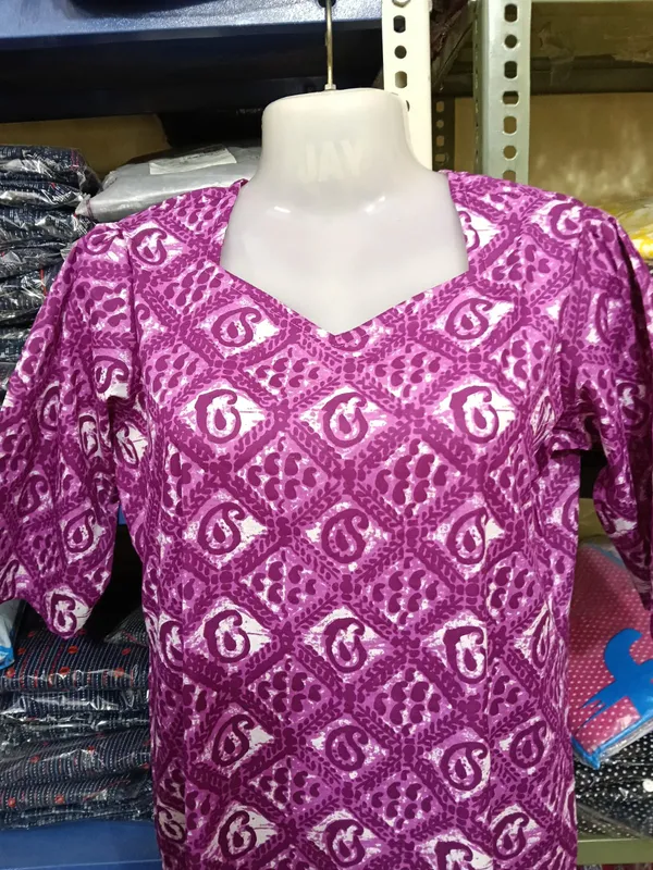 Purple_Pure_Cotton_Kurta_For_Women