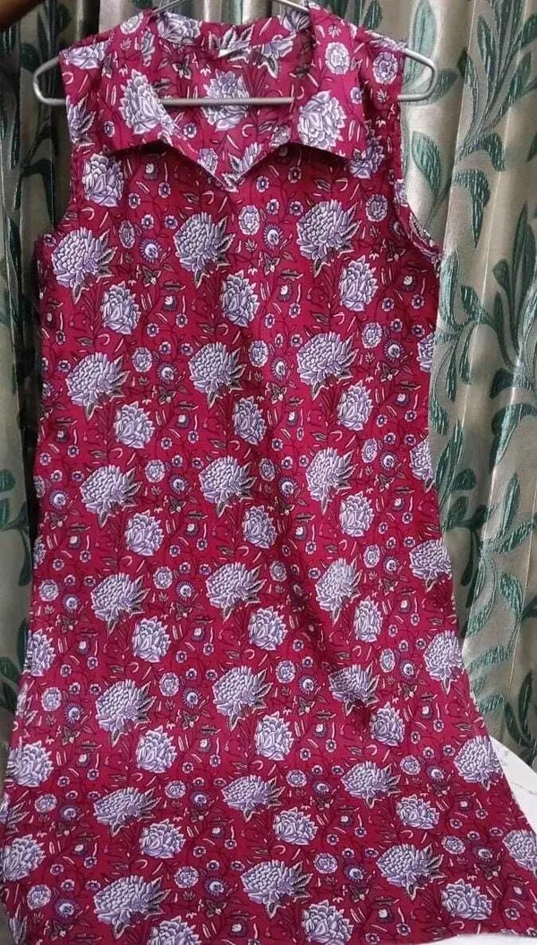 Maroon_Pure_Cotton_Premium_And_Elegant_Kurta_For_Women