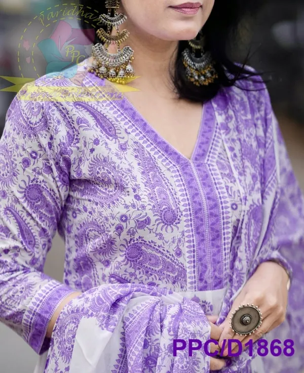 Purple_Cotton_Premium_Kurta_Set_For_Women