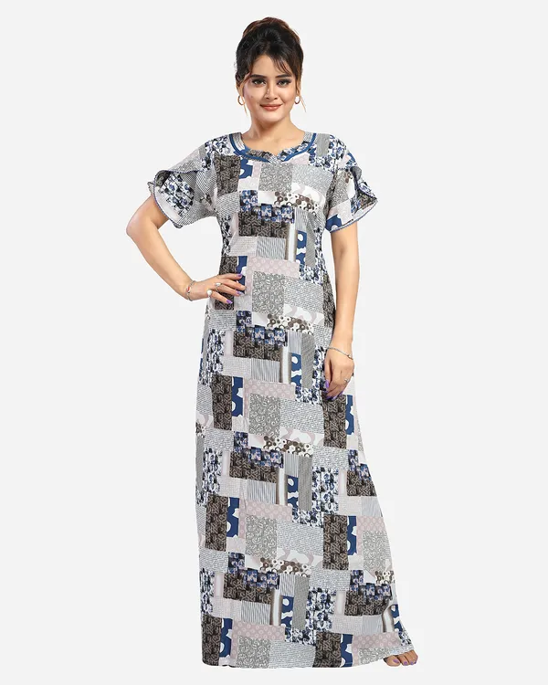 Blue_Rayon_Nighty_For_Women