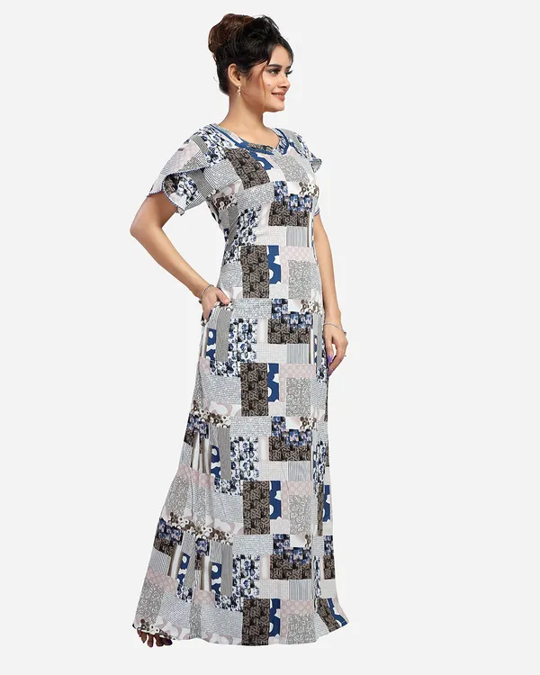 Blue_Rayon_Nighty_For_Women
