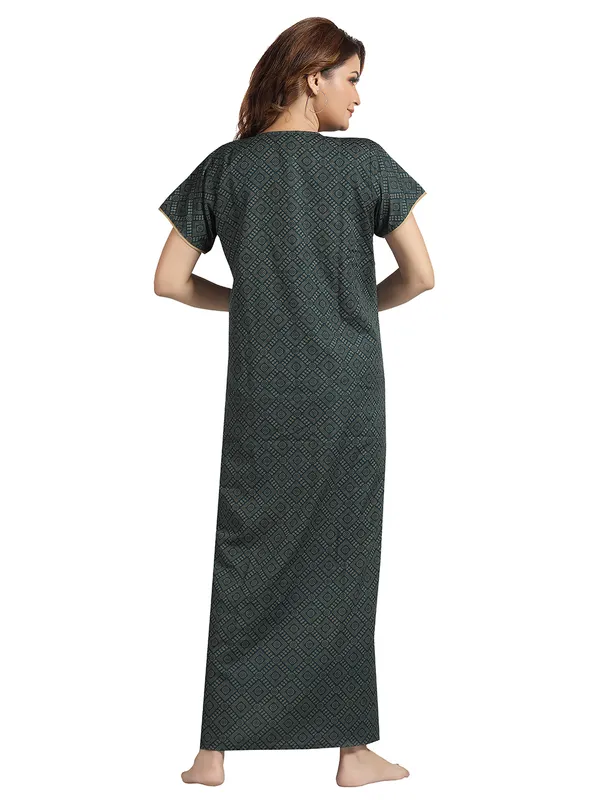 Green_Cotton_Blend_Nighty_For_Women