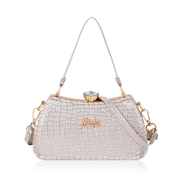 Silver_Faux_Leather_Blush_Croco_Luxe_Clutch_For_Women_&_Girls_(21_X_3_X_13_Cm)