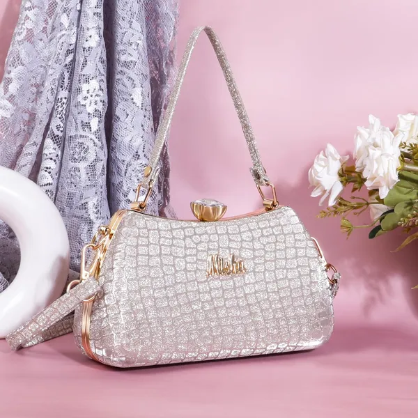 Silver_Faux_Leather_Blush_Croco_Luxe_Clutch_For_Women_&_Girls_(21_X_3_X_13_Cm)
