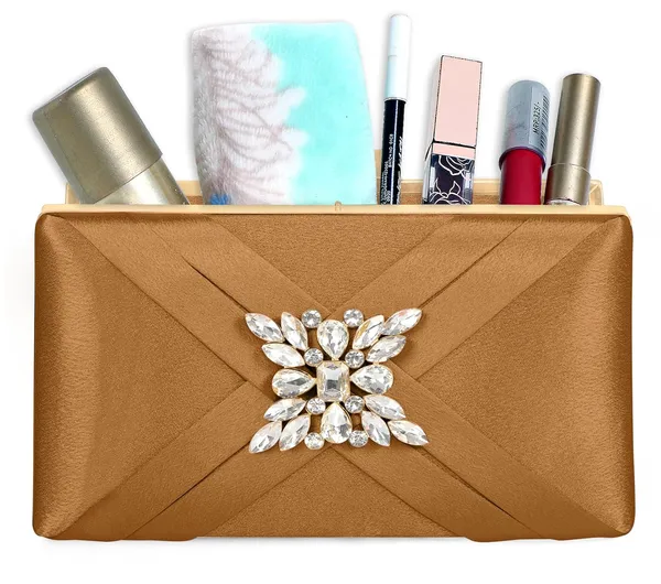 Brown_Premium_Satin_With_Shiny_Texture_Diamond_Clutch_For_Women_&_Girls_(22_X_10_X_15_Cm)