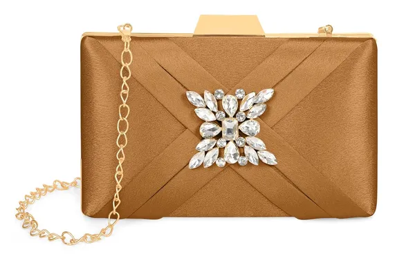Brown_Premium_Satin_With_Shiny_Texture_Diamond_Clutch_For_Women_&_Girls_(22_X_10_X_15_Cm)