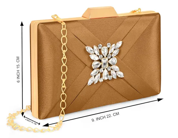 Brown_Premium_Satin_With_Shiny_Texture_Diamond_Clutch_For_Women_&_Girls_(22_X_10_X_15_Cm)
