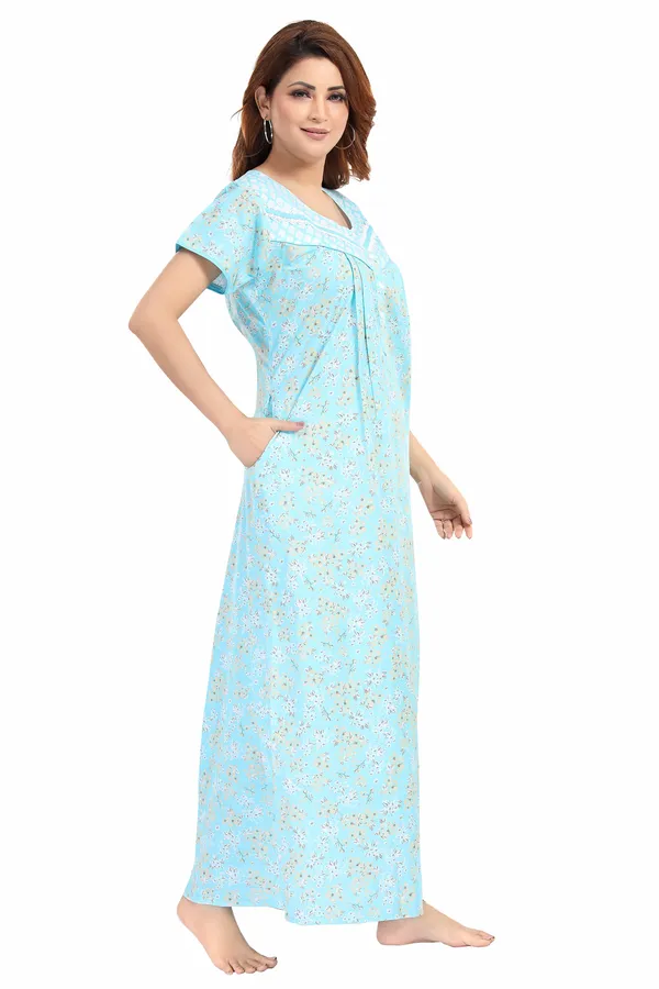 Blue_Cambric_Cotton_Nighty_for_Women