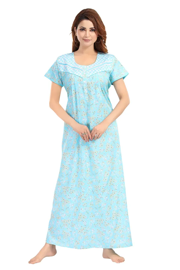 Blue_Cambric_Cotton_Nighty_for_Women