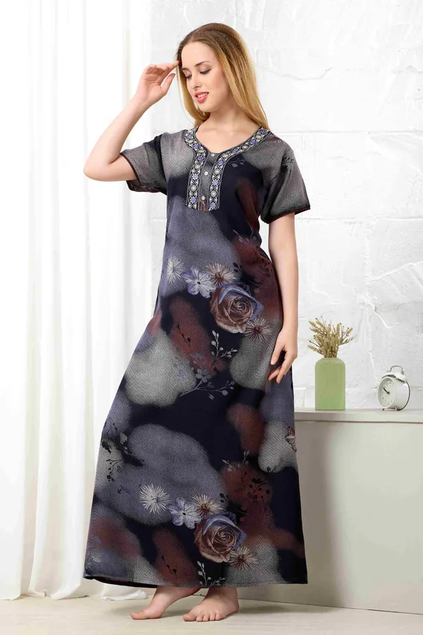 Blue_floral_embroidered__A-line_Alpine__Nighty_for_Women